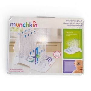 Munchkin Foldable Deluxe Drying Rack for Baby Bottles New in Box No Assembly
